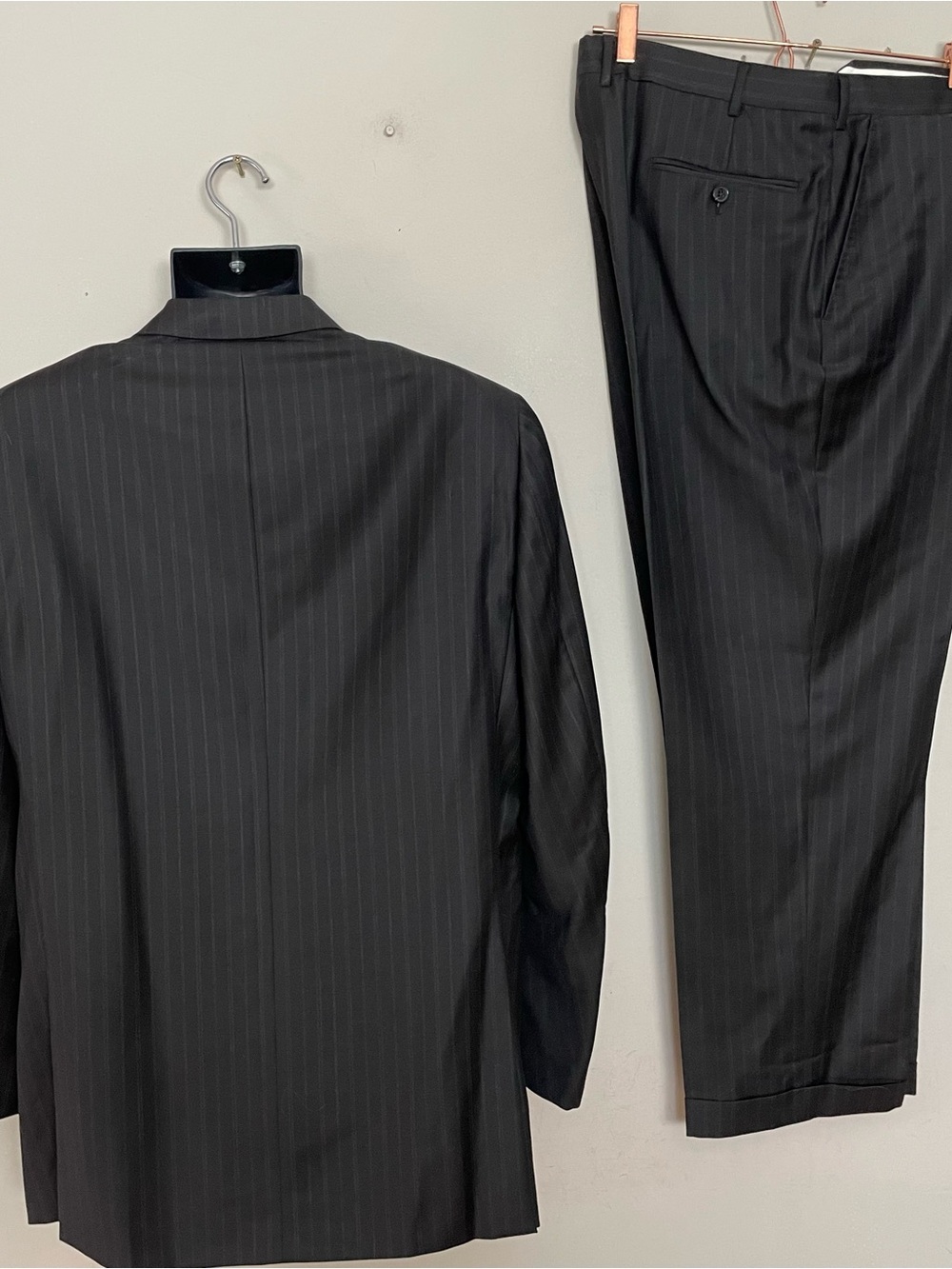 Ermenegildo Zegna Brown Pinstripe Transeasonal Sport Jacket Pants Designer Suit View 4